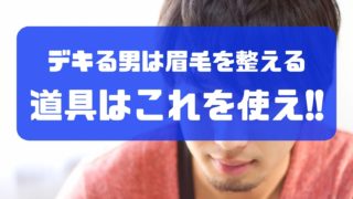 眉毛を整えてデキる男になろう 整えるおススメ道具はこれだ 週末ノマド暮らし